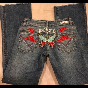 J1=JOY JEAN Bootcut Beautiful Embroidery S5